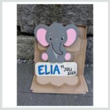 Geburtstafel-Elefant